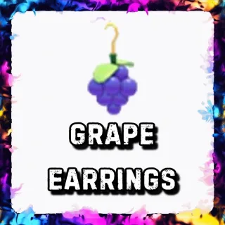 GRAPE EARRINGS ADOPT ME