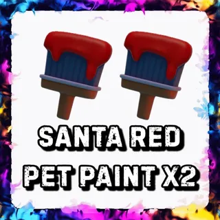 SANTA RED PET PAINT x2 ADOPT ME