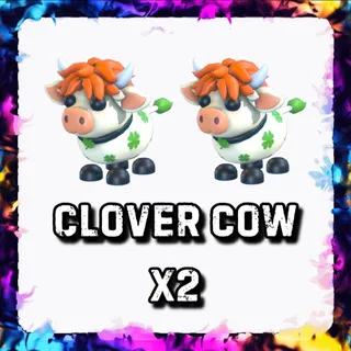 CLOVER COW x2 ADOPT ME