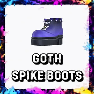 GOTH SPIKE BOOTS ADOPT ME