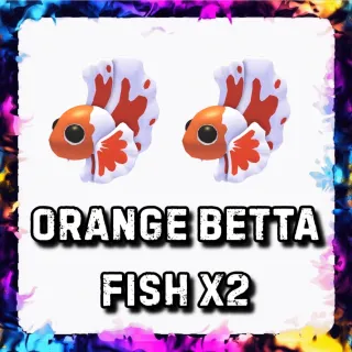 ORANGE BETTA FISH x2 ADOPT ME