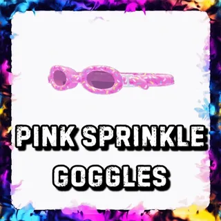 PINK SPRINKLE GOGGLES ADOPT ME