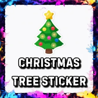 CHRISTMAS TREE STICKER ADOPT ME