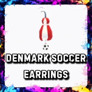 DENMARK SOCCER EARRINGS ADOPT ME