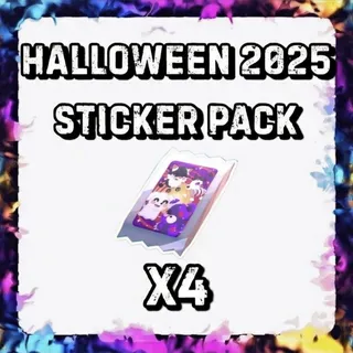 HALLOWEEN 2025 STICKER PACK x4 ADOPT ME
