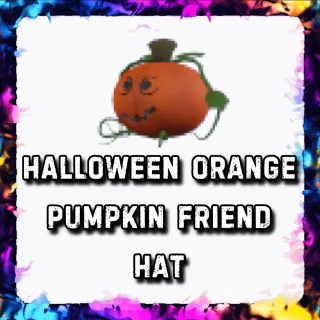 HALLOWEEN ORANGE PUMPKIN FRIEND HAT 