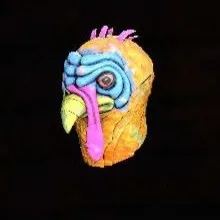 Glowing Turkey Mask