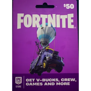 Fortnite Gift Card $50.00 USD 