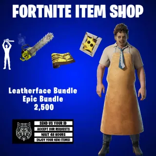 2500 V-BUCKS - FORTNITE - GIFT ITEM SHOP - Leatherface Bundle Epic Bundle V-Bucks 2,500