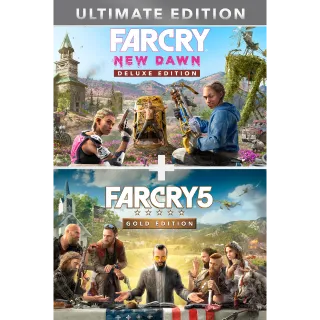 Lote Far Cry 5 Gold Edition + Far Cry New Dawn Deluxe Edition