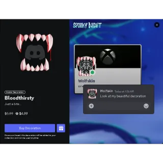 DISCORD NITRO SHOP DECORATION - Bloodthirsty