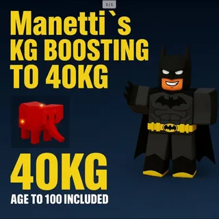 KG Boosting to 40kg + age 100 | GAG