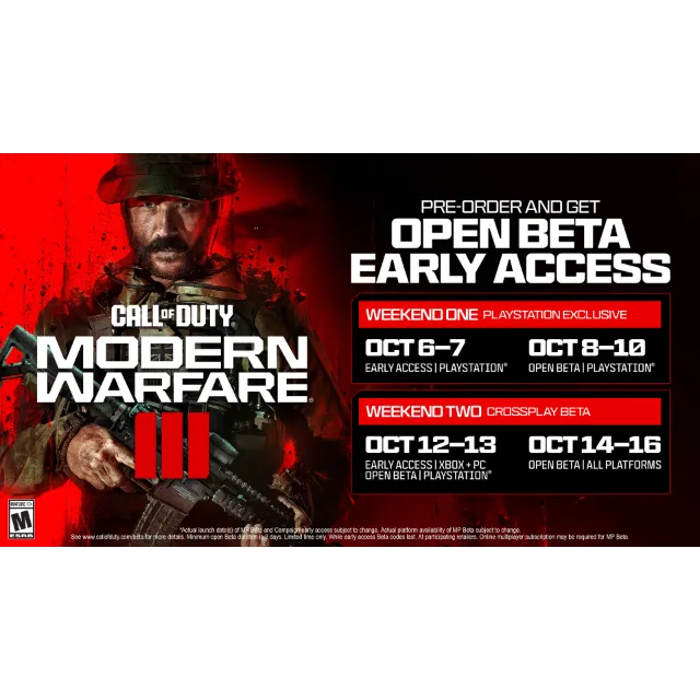 Call Of Duty Modern Warfare Iii Open Beta Early Access Xbox Steam