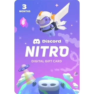 3 Months Discord Nitro Basic Membership