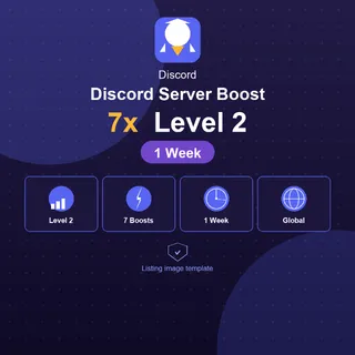1 Week Discord Server Boost | 7x Level 2