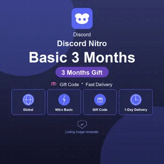 Discord Nitro Basic 3 Months - Code