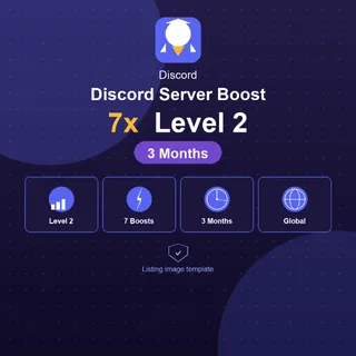 Discord Server Boost 7x Level 2 - 3 Months