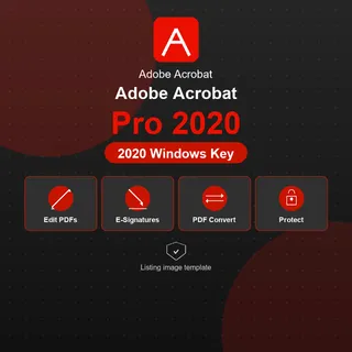 Adobe Acrobat Pro 2020 Windows Key 1 Year - Global