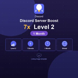 Discord Server Boost 7x Level 2 - 1 Month