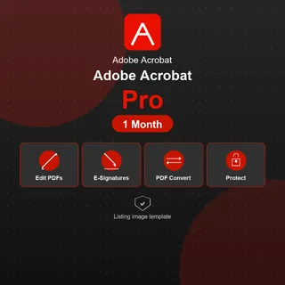 Adobe Acrobat Pro Monthly Subscription Key | Global