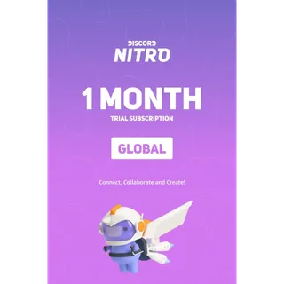 1 Month Discord Nitro Trial Gift Code - Delivered Within 1 Day