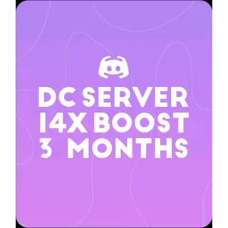 Discord Server Boost 3 Months 14x Level 3