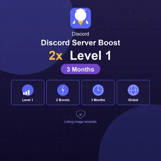 3 Months Discord Server Boost 2x Level 1