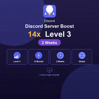 Discord Level 3 Server Boost 14x | 2 Weeks Package