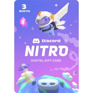 3 Months Discord Nitro Trial - Gift Code