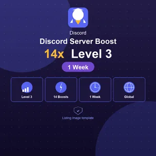 Discord Server Boost 14x Level 3 - 1 Week