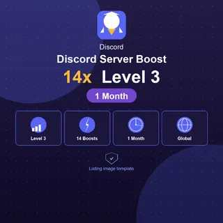 1 Month Discord Server Boost - 14x Level 3