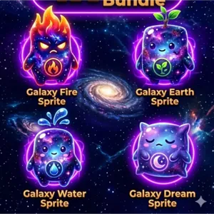 4x galaxy sprites bundle