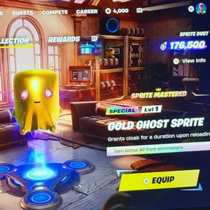 gold ghost sprite