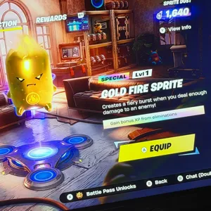 Gold fire Sprite