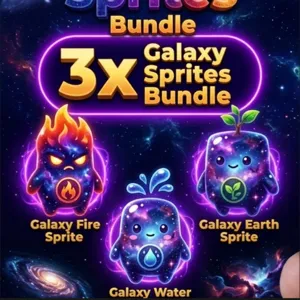 3x galaxy sprites bundle