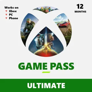 Xbox Game Pass 12 Month Code | Worldwide | Stackable