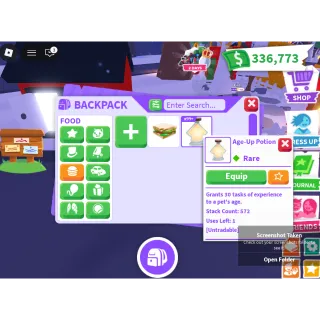 Bucks   336k+ ,  Age up  Portions  571 