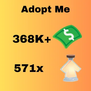 Bucks 368K+   &  Portion 571X - adopt me in one account	