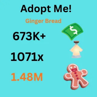 Bucks    &  Age up   Portions &  Ginger  Bread - adopt me 	