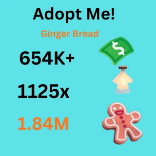 Bucks    &  Age up   Portions &  Ginger  Bread - adopt me 	