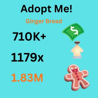Bucks    &  Age up   Portions &  Ginger  Bread - adopt me 	