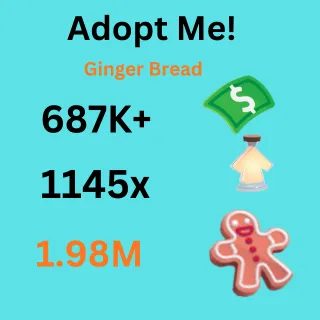 Bucks    &  Age up   Portions &  Ginger  Bread - adopt me 	