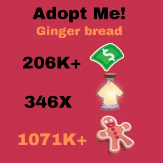 Bucks    &  Age up   Portions &  Ginger  Bread - adopt me 	