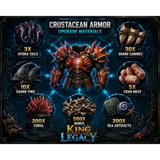 CRUSTACEAN ARMOR UPGRADE-KING LEGACY