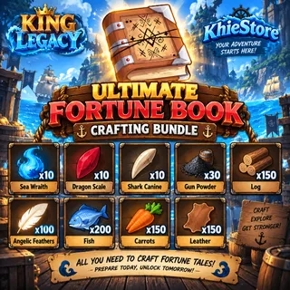 📖 Ultimate Fortune Book Crafting Bundle – King Legacy