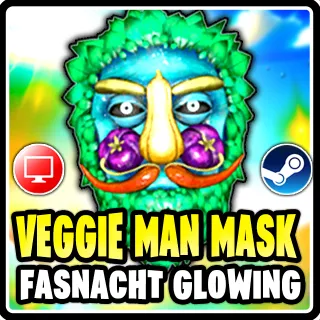 Fasnacht Glowing VEGGIE MAN MASK