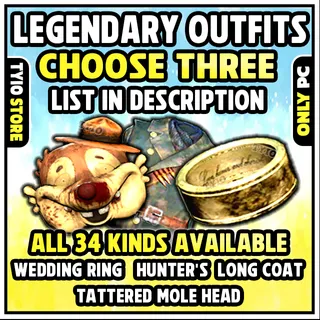 Legendary Outfits PICK THREE