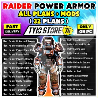 RAIDER POWER ARMOR PLANS & MODS