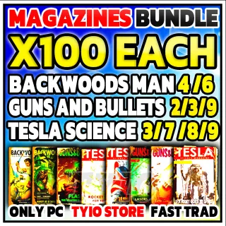 BACKWOODS MAN 4-6 / Tesla Science 3-7-8-9 / Guns and Bullets 2-3-9  
