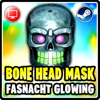 Fasnacht Glowing Bone Head Mask
